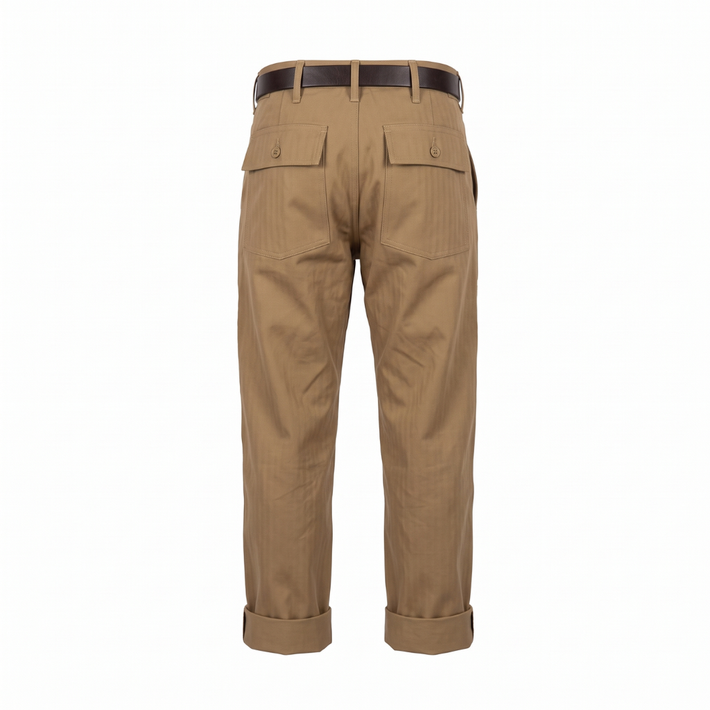 Pants Herringbone Twill