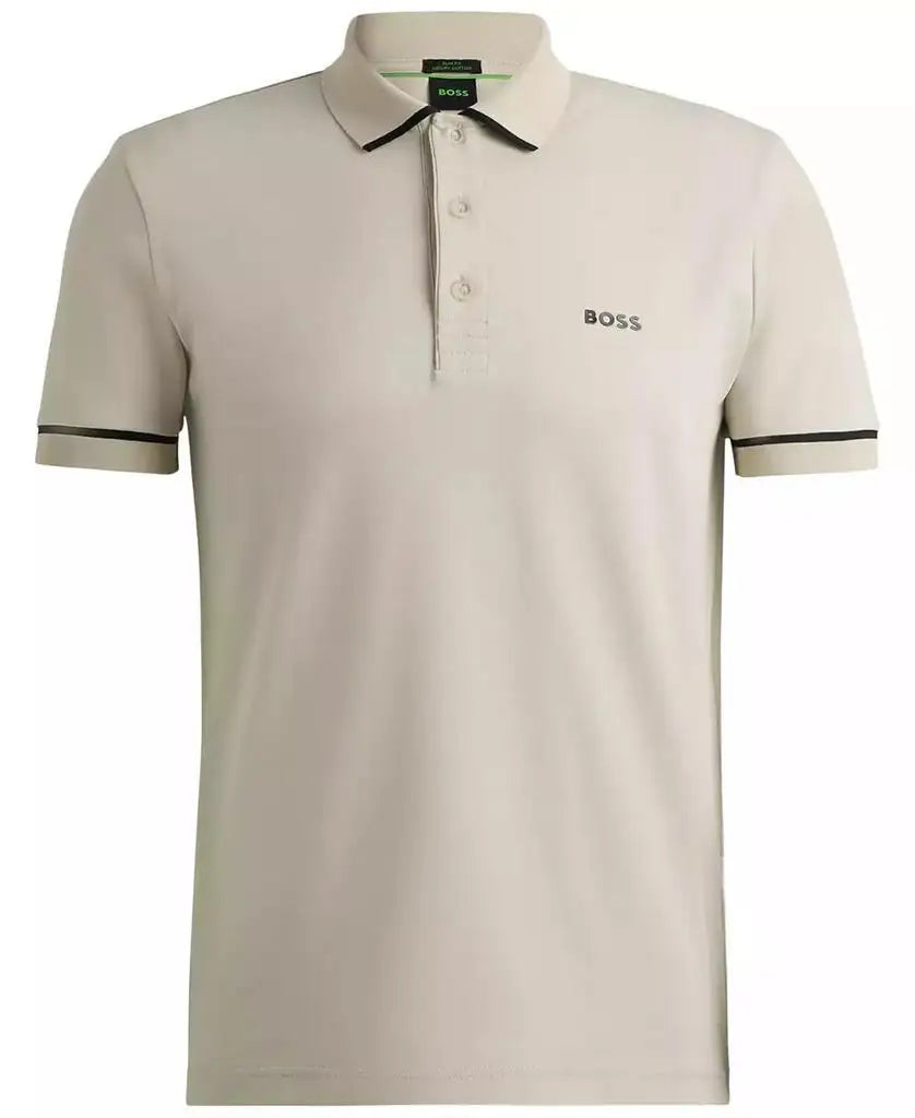 Nevvyo Contrast Slim-Fit Polo