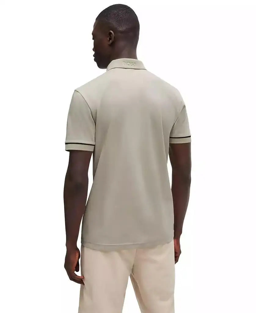 Nevvyo Contrast Slim-Fit Polo