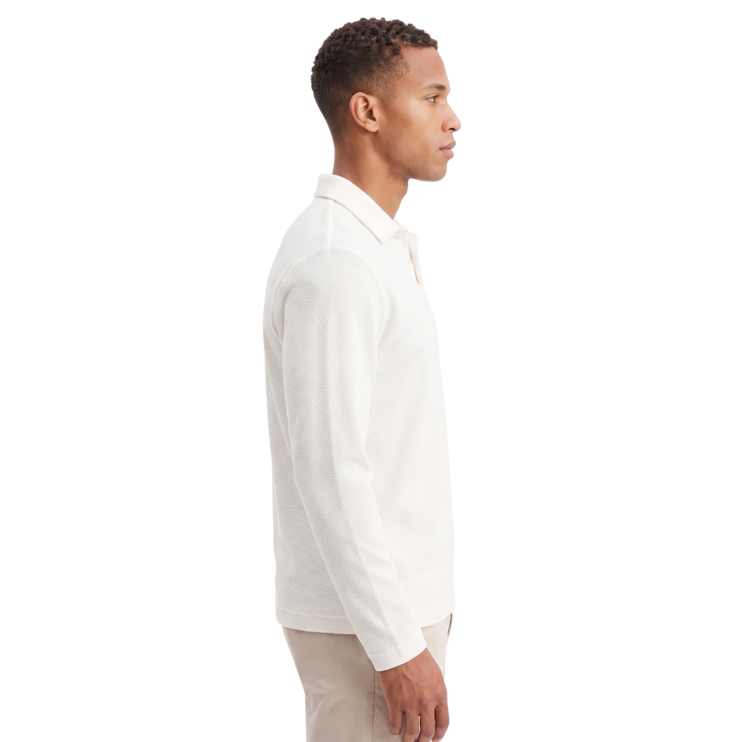 Long Sleeve Knit Polo