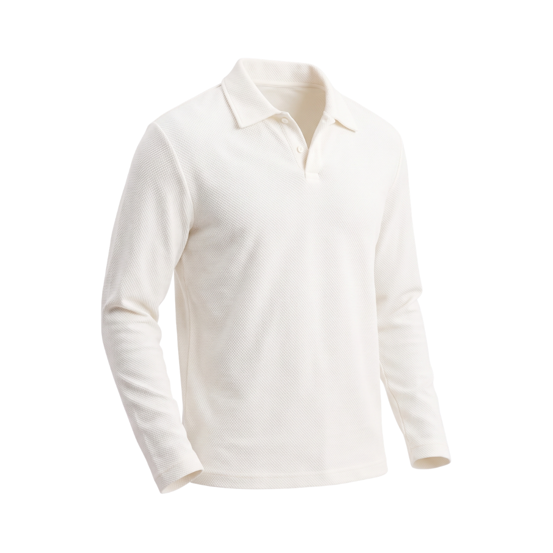 Long Sleeve Knit Polo